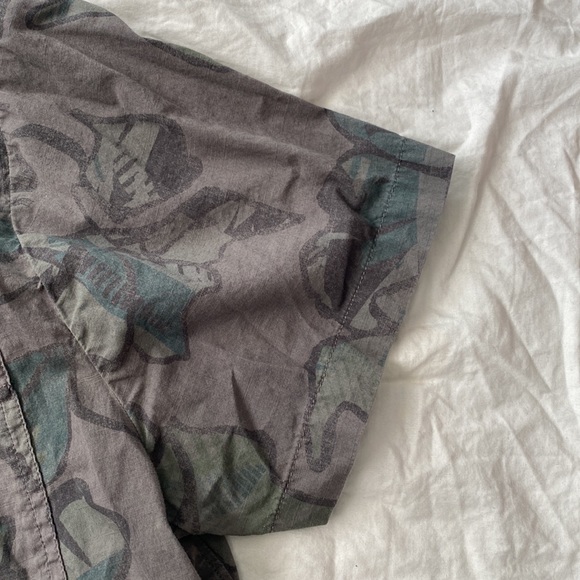 Prana Neutral Florals Button Up Small - Picture 4 of 7